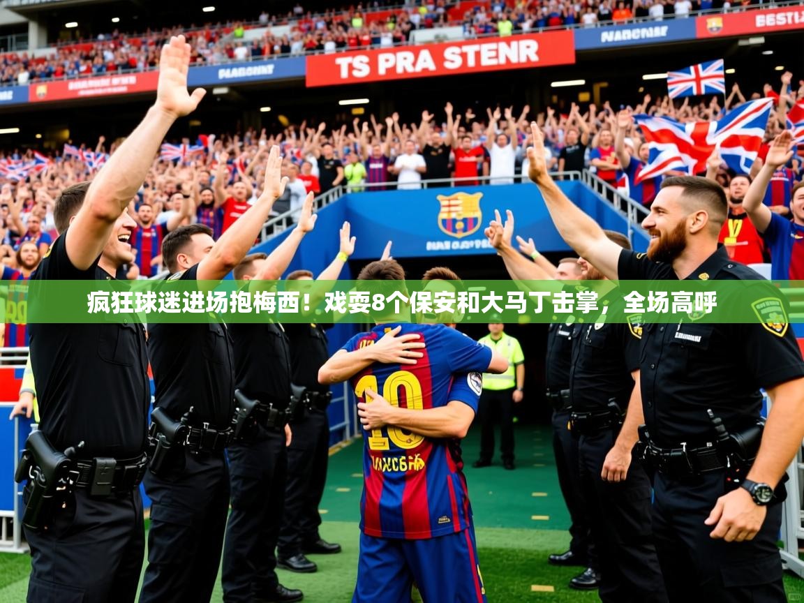 2025华体会登录首页疯狂球迷进场抱梅西！戏耍8个保安和大马丁击掌，全场高呼